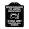 Signmission Reserved Parking for Electric Vehicles 4 Hour Limit Violators Towed Alum, 24" x 18", BS-1824-23112 A-DES-BS-1824-23112 - alternate 1